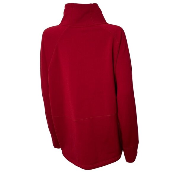 Athleta Altitude Polartec Funnel Neck Sweatshirt in Candy Red Women's Size 2X - Picture 4 of 16